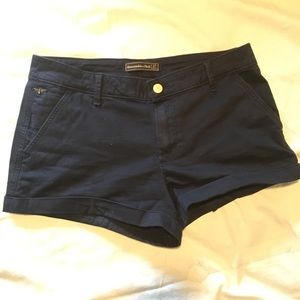 Abercrombie & Fitch Navy Chino Shorts